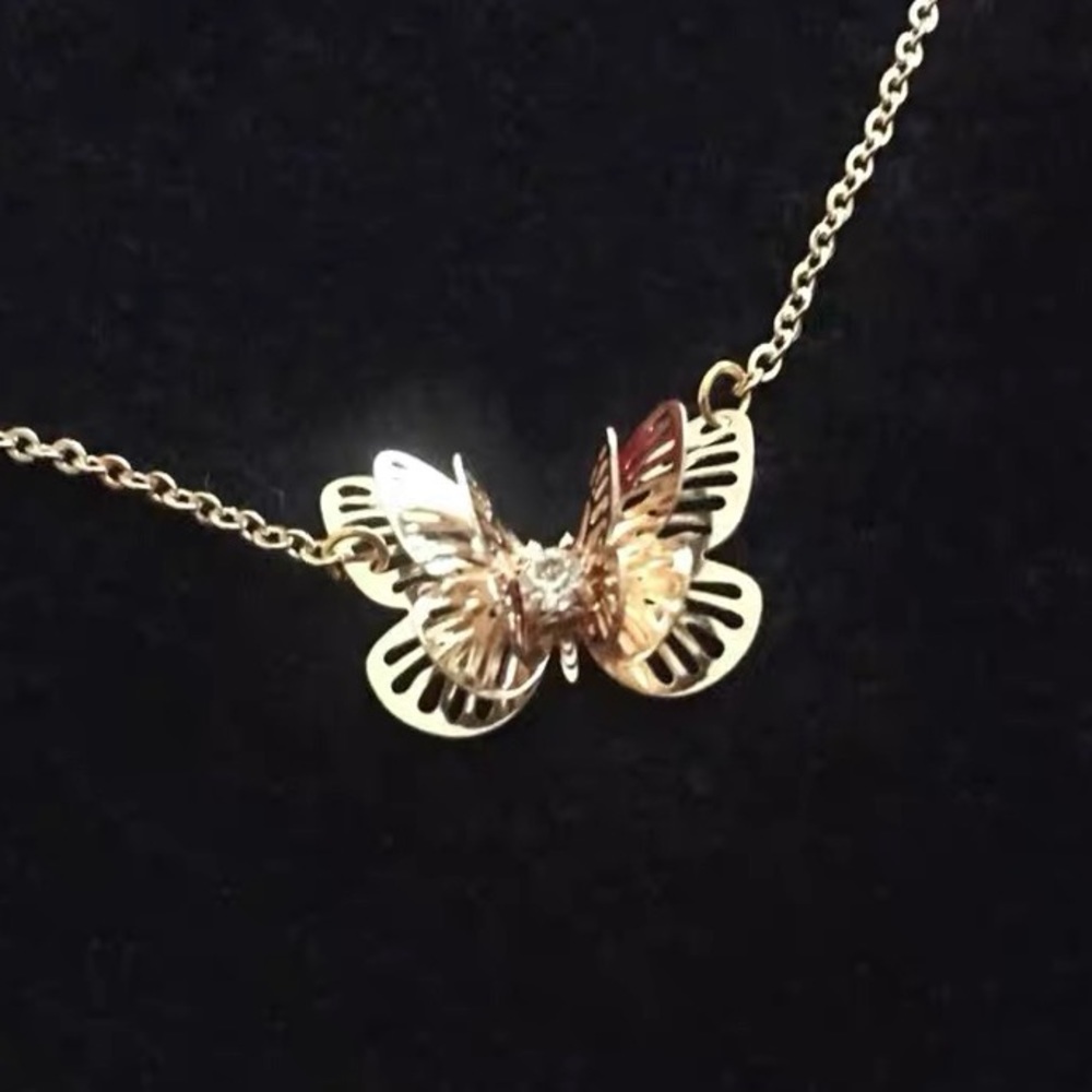 Butterfly choker necklace